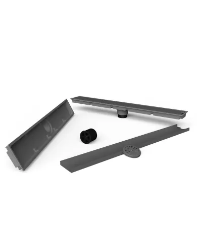 Pakzad Stainless Steel Matte Two-Mode Ceramic Drain Line Under-Plastic Door, Full Color, 60 cm