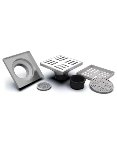 Sareh Steel Patterned Drain 261SM (10CM)